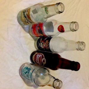 Vintage glass bottles